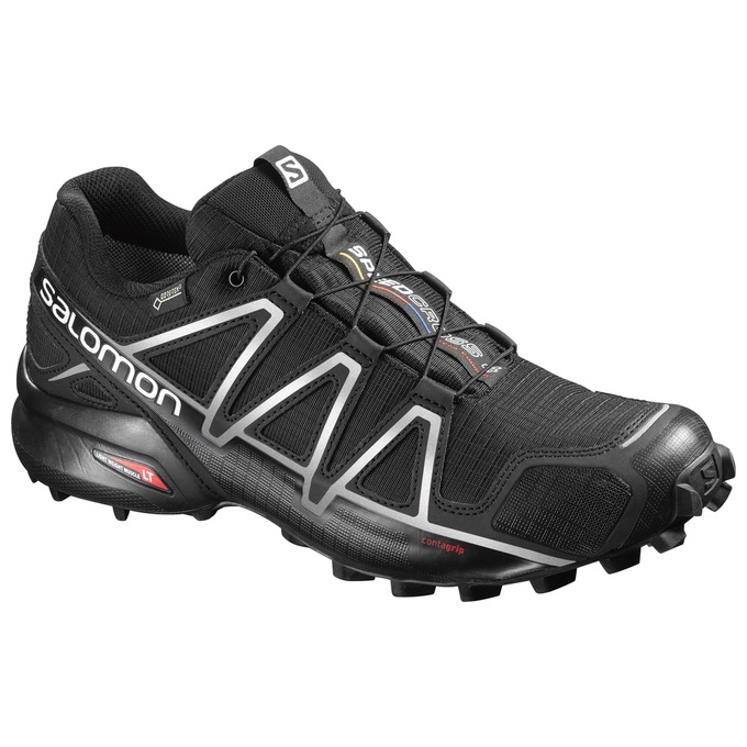 SALOMON SPEEDCROSS 4 GTX® Philippines - Men's Trail Running Shoes - Black | 652981-BMX
